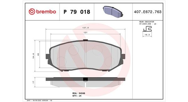 MAGNETI MARELLI Комплект тормозных колодок, дисковый тормоз 363700479018